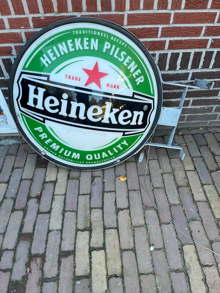Heineken Cafebord - Perfect voor Mancave!, Verzamelen, Merken en Reclamevoorwerpen, Gebruikt, Reclamebord, Ophalen of Verzenden