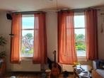Terracotta Gordijnen 4st., 100 tot 150 cm, 200 cm of meer, Modern, warm, licht doorlatend, gezellig, Rood