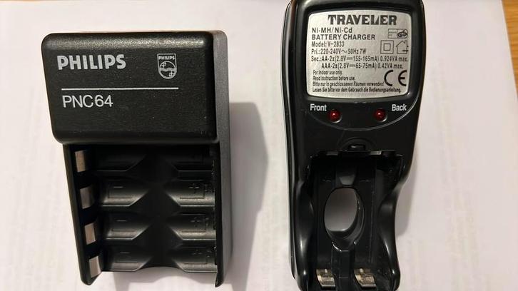 2x Batterij opladers , Audio, Tv en Foto, Opladers, Zo goed als nieuw, Ophalen of Verzenden
