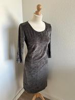 King Louie maat L zilver grijze velvet fluweel jurk 2544, Kleding | Dames, Maat 42/44 (L), Ophalen of Verzenden, Zo goed als nieuw