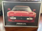 Grote Poster Ferrari GTO in goede staat 104 breed - 74 hoog, Ophalen, Rechthoekig Staand, Met lijst, Zo goed als nieuw
