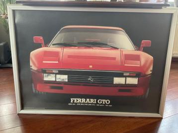 Grote Poster Ferrari GTO in goede staat 104 breed - 74 hoog beschikbaar voor biedingen