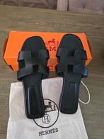Hermes slippers echt leren, Kleding | Dames, Ophalen of Verzenden, Nieuw, Zwart