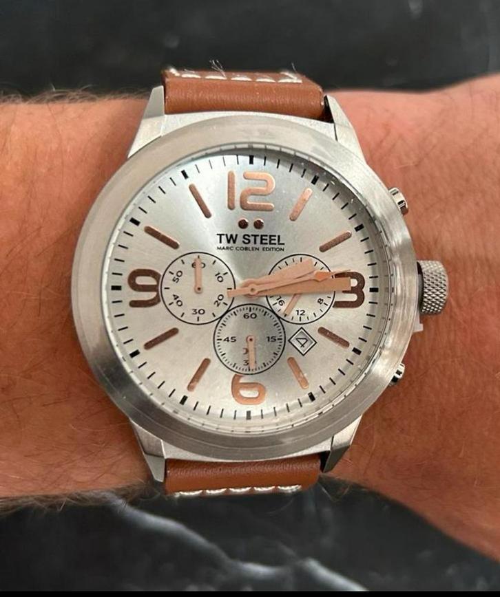 TW steel special edition Marc Coblen, Sieraden, Tassen en Uiterlijk, Horloges | Heren, Nieuw, Polshorloge, Overige merken, Leer