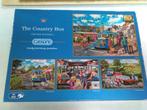 Gibsons 4 x 500 The Country Bus, Hobby en Vrije tijd, Denksport en Puzzels, Ophalen of Verzenden, 500 t/m 1500 stukjes, Gebruikt