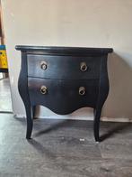 Zwart buikkastje met lades, Huis en Inrichting, Ophalen, Overige materialen, Gebruikt, Klassiek