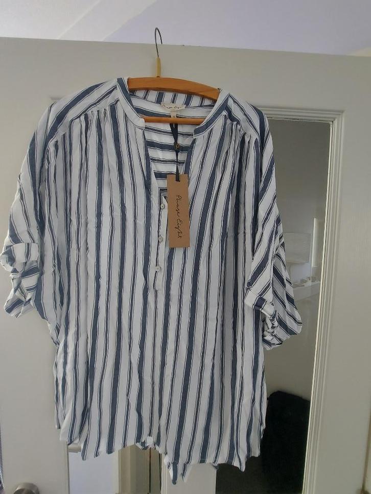 Phase Eight gestreepte blouse nieuw! mt. 44, Kleding | Dames, Blouses en Tunieken, Nieuw, Maat 46/48 (XL) of groter, Wit, Ophalen