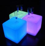 Quintezz vloerlamp .30x30 cm. Gekleurd licht dmv afst. bedie, Ophalen of Verzenden, Zo goed als nieuw, Kunststof, Minder dan 100 cm