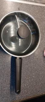 Brabantia hapjespan met Deksel - Zo Goed Als Nieuw!, Huis en Inrichting, Keuken | Potten en Pannen, Aluminium, Ophalen of Verzenden