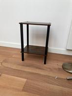 Bijzettafeltje fineer bruin, Huis en Inrichting, Tafels | Bijzettafels, Overige materialen, Minder dan 55 cm, Industrieel. Strak