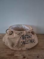 Kerstboomrok kerstboom rok jute zak merrie christmas, Ophalen of Verzenden, Zo goed als nieuw