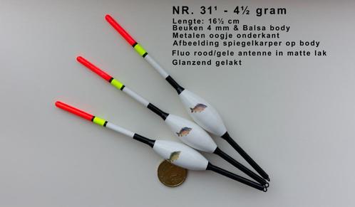 KARPERDOBBER HANDBUILT NR. 31¹ / 4½ gram, Watersport en Boten, Hengelsport | Karpervissen, Nieuw, Dobber of Lood, Ophalen of Verzenden