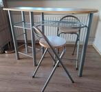 Bartafel met krukken., Huis en Inrichting, Tafels | Statafels, Ophalen, Zo goed als nieuw