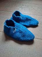 Nieuwe wollen sloffen , gebreide slofjes, Overige typen, Blauw, Maat 35 t/m 38, Nieuw