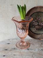 Vintage vaasje roze glas., Ophalen of Verzenden