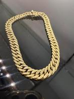 Prachtige 14k gouden cuban / gourmet schakel armband, Ophalen of Verzenden, Goud