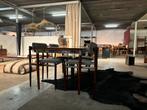 Vintage palissander Eettafel + 4 stoelen (Topform), Huis en Inrichting, Tafels | Eettafels, 50 tot 100 cm, 100 tot 150 cm, Rechthoekig
