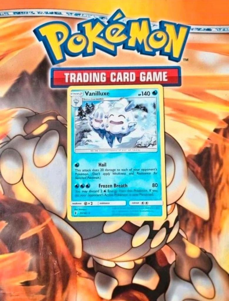 Vanilluxe 35/145 Sun&Moon Guardians Rising pokemon kaart nm, Ophalen of Verzenden, Zo goed als nieuw, Losse kaart