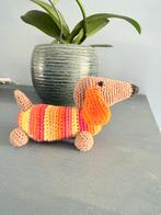 Gehaakte knuffel teckel / hondje, Ophalen of Verzenden, Nieuw, Haken, Overige typen