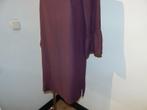 Ladress aubergine kleurige jurk onderkant mouw uitlopendM, Kleding | Dames, Jurken, Maat 38/40 (M), Verzenden, Paars, Zo goed als nieuw
