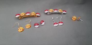 Pokémon Haarspeld & Oorbellen Set beschikbaar voor biedingen
