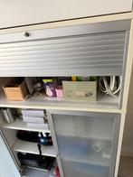 Witte Kast met Roldeur en Laden, Ophalen of Verzenden, Zo goed als nieuw
