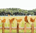 Set metalen vogels roestig, Tuin en Terras, Ophalen of Verzenden