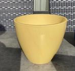 Puntgaaf! Grote ronde oker/geelkleurige bloempot Ø 30 cm, 25 tot 40 cm, Rond, Binnen, Ophalen of Verzenden