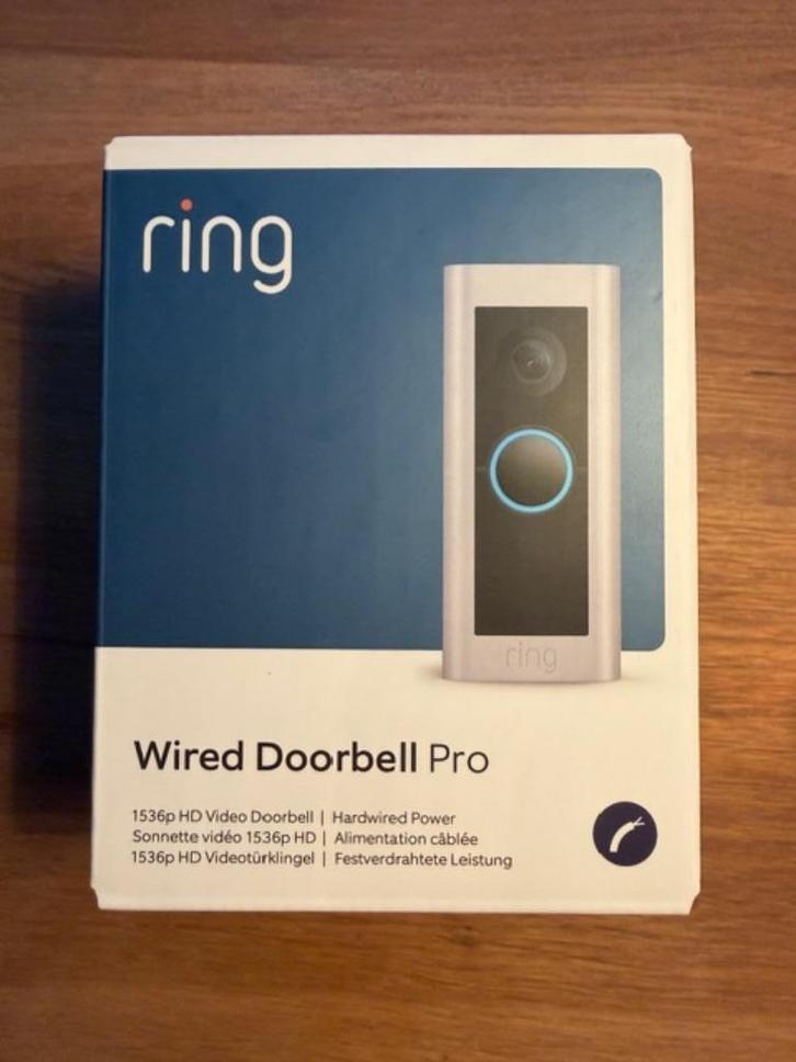 Ring wired video doorbell (NIEUW), Huis en Inrichting, Deurbellen, Nieuw, Bedraad, Ingebouwde camera, Compatibel met smartphone