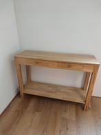 Houten sidetable met lades, Huis en Inrichting, Ophalen, 100 tot 150 cm, Eikenhout, Zo goed als nieuw