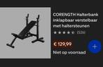 Corength halterbank inklapbaar, Ophalen, Nieuw, Fitnessbank