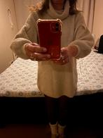 Jurk met col, Ophalen of Verzenden, Zo goed als nieuw, Beige, Boven de knie