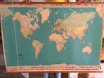 Oude wereld kaart, Antiek en Kunst, Antiek | Schoolplaten, Ophalen of Verzenden, Aardrijkskunde