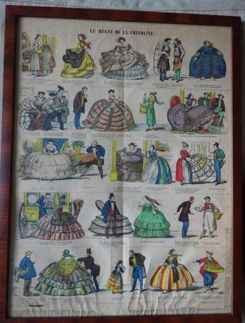 La robe à crinoline s'impose dans les années 1860 beschikbaar voor biedingen