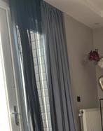 Grijs parelmoer Overgordijnen met Glans (nog nieuw), Huis en Inrichting, 200 cm of meer, 150 tot 200 cm, Ophalen of Verzenden