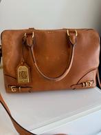 Ralph Lauren Leren Handtas Cognac, Ophalen of Verzenden, Gebruikt, Bruin, Handtas