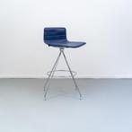 Arper kruk Catifa 46 Leer Blauw Nieuw, Huis en Inrichting, Barkrukken, 60 tot 90 cm, Nieuw, Ophalen of Verzenden, Metaal