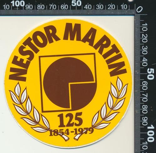 Sticker: Nestor Martin - 125 Jaar, Verzamelen, Stickers, Zo goed als nieuw, Bedrijf of Vereniging, Verzenden