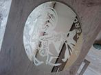 Gegraveerde AJAX spiegel, Minder dan 50 cm, Gebruikt, Rond, Ophalen of Verzenden