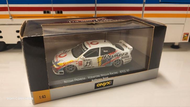 Onyx Nissan Primera Vodafone Nissan Racing BTTC - 1997, Hobby en Vrije tijd, Modelauto's | 1:43, Zo goed als nieuw, Auto, Overige merken