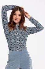 Studio anneloes poppy ornament blouse M kobalt/zwart, Kleding | Dames, Zwart, Ophalen of Verzenden, Zo goed als nieuw