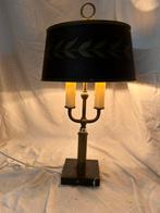 Prachtige Vintage Bouillotte Lamp – Messing & Marmer – 44 cm, Ophalen of Verzenden