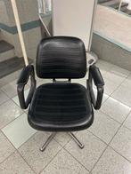 Kapper stoel (voor kapsalon), Ophalen, Zwart, Leer, Voor kapsalon