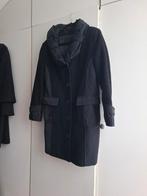 Frank Walder zwarte mantel winterjas van wol maat 38, Maat 38/40 (M), Verzenden, Zwart, Zo goed als nieuw