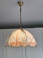 jaren 70 glazen hanglamp, Gebruikt, Onbekend, Ophalen of Verzenden, Glas