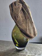 Vintage english flatcap flat cap groen corduroy, Ophalen of Verzenden, Gedragen, Maat 56/58 (XL), Muts