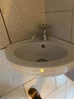 Hoekfontein Hudson Reed + Kraan, Ophalen, Zo goed als nieuw, Chroom, Wastafel