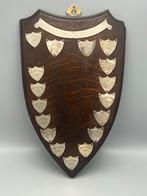 Antiek Houten School Schild - Woodlands School, Antiek en Kunst, Ophalen of Verzenden