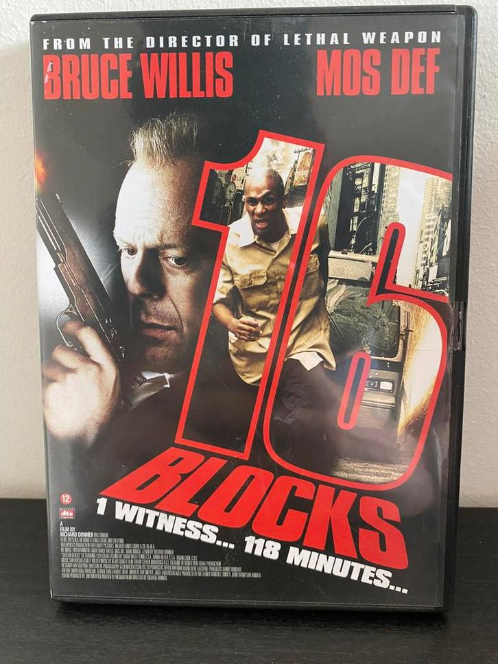 16 Blocks, Cd's en Dvd's, Dvd's | Actie, Zo goed als nieuw, Vanaf 16 jaar, Ophalen of Verzenden