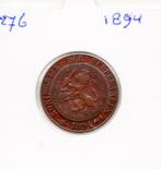WILHELMINA 21/2 CENT  1894, Postzegels en Munten, Munten | Nederland, Ophalen of Verzenden, Koningin Wilhelmina, Overige waardes